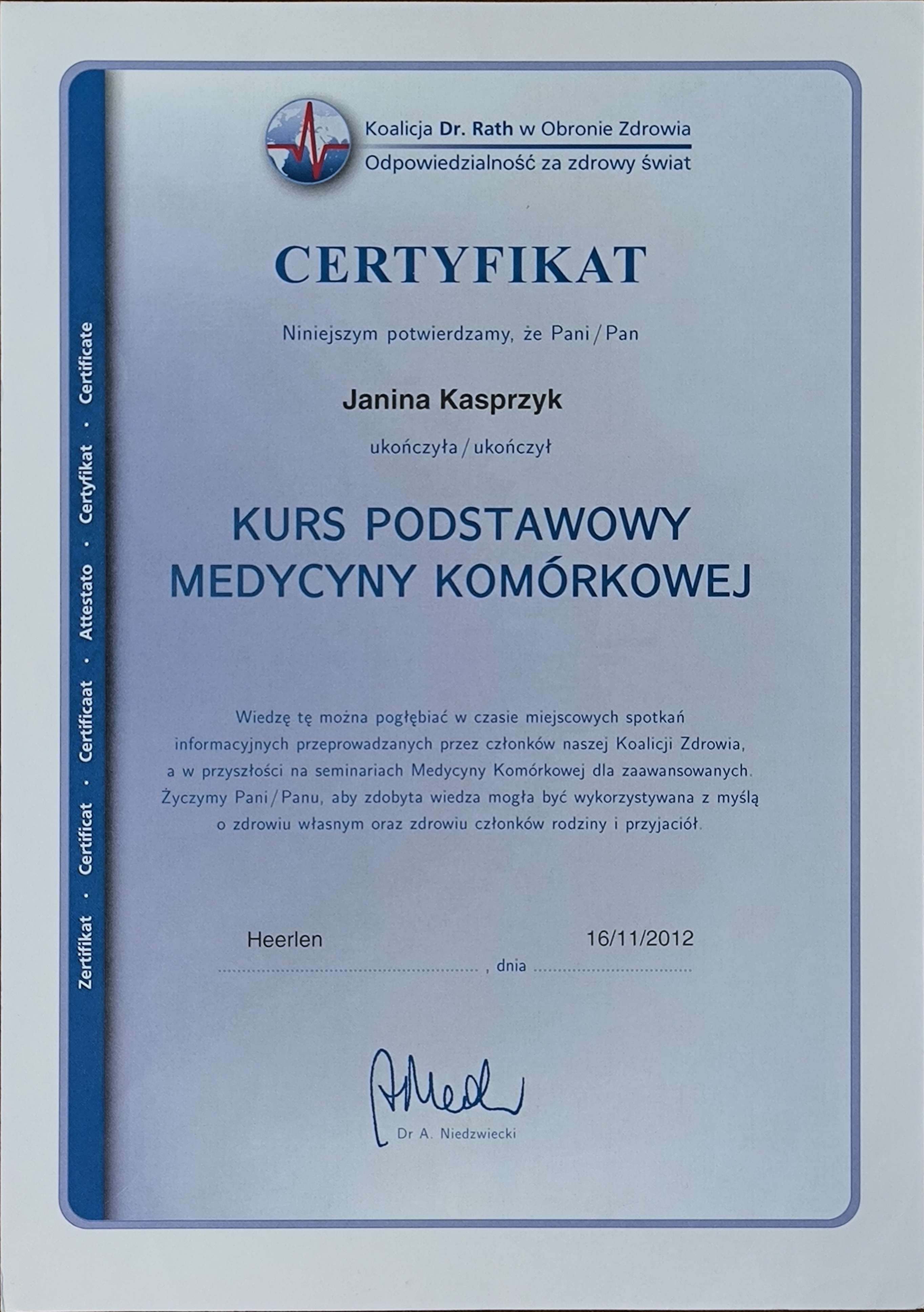 Certyfikat 3